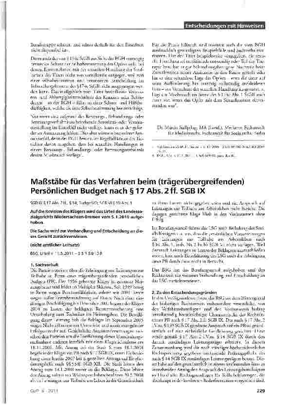 Vorschauseite 2: Sexueller Missbrauch im Behandlungsverhältnis: Missbrauch trotz Einvernehmens des Opfers StGB § 174c Abs. 1
