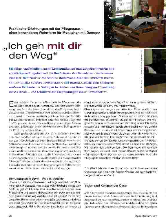 Vorschauseite 1: „Ich geh mit dir den Weg