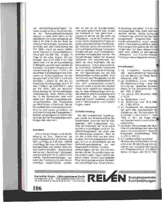 Vorschauseite 4: Kurzzeitpflege - Rechtgrundlagen ihrer Finanzierung