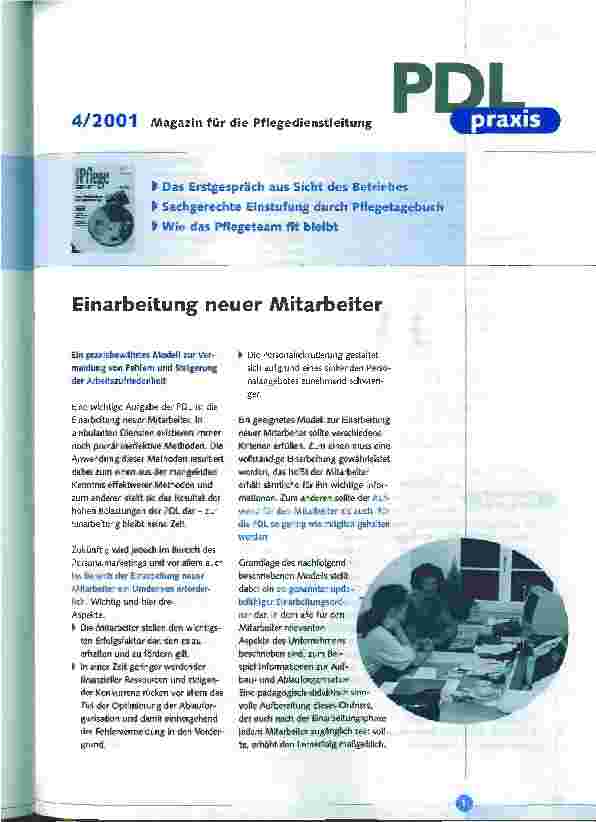 Vorschauseite 1: Einarbeitung neuer Mitarbeiter