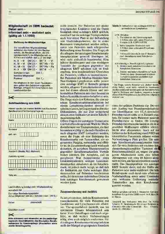 Vorschauseite 4: Möglichkeiten und Grenzen der Knochenmarktransplantation