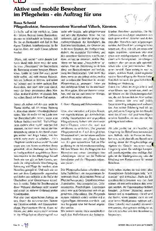 Vorschauseite 1: Aktive und mobile Bewohner im Pflegeheim - ein Auftrag für uns