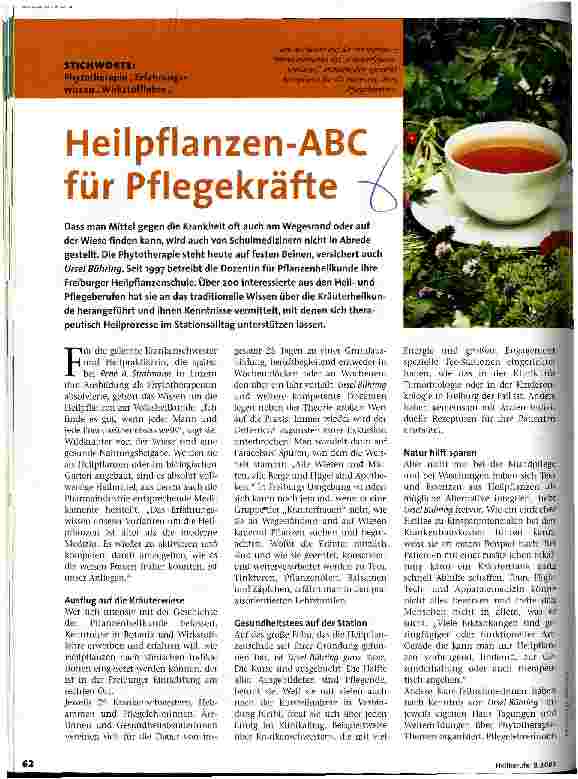 Vorschauseite 1: Heilpflanzen-ABC für Pflegekräfte
