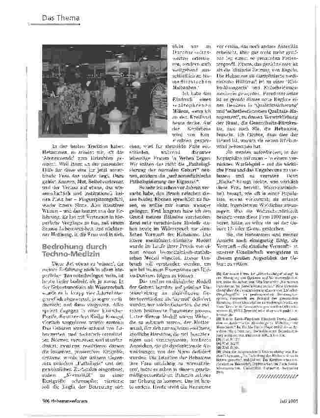 Vorschauseite 5: BEGREIFENDES WISSENIM RAHMEN VON RISIKOKALKULATIONEN? FRAGEN ZUM HEBAMMENWISSEN HEUTE