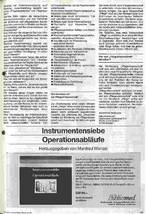 Vorschauseite 2: Pflegewissenschaft - Illusion oder Realität?