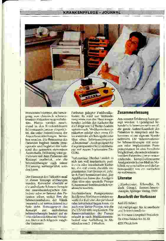 Vorschauseite 2: Rückenmarksnahe Schmerztherapie mit externen und implantierten Pumpsystemen