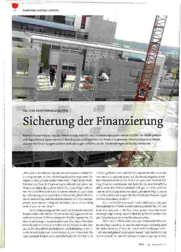 Vorschauseite 1: Sicherung der Finanzierung