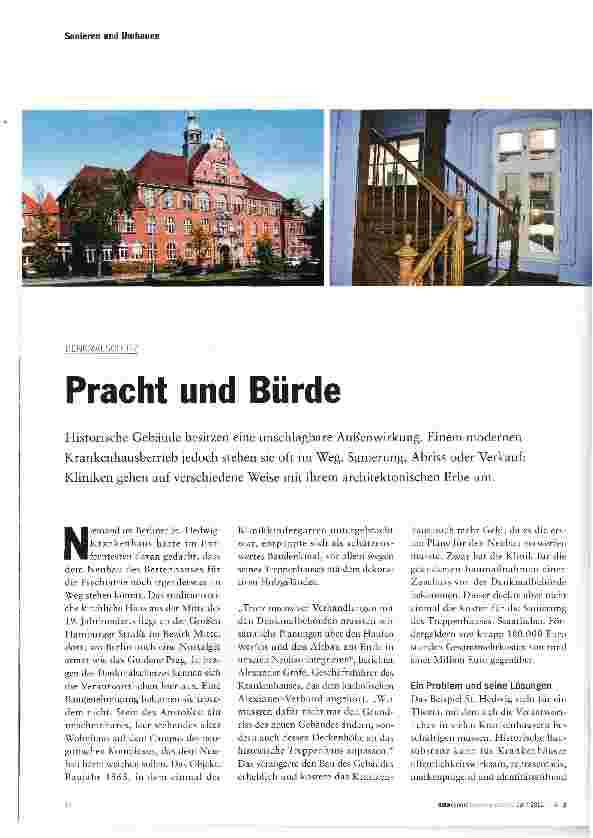 Vorschauseite 1: Pracht und Bürde