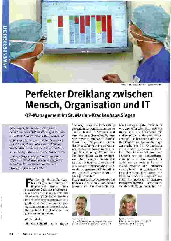 Vorschauseite 1: Perfekter Dreiklang zwischen Mensch, Organisation und IT