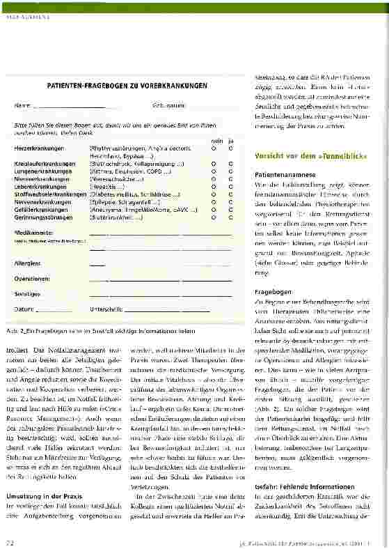 Vorschauseite 3: Krampfanfall während der TherapieÜberlegungen zum Notfallmanagement in einer Praxis für Physiotherapie