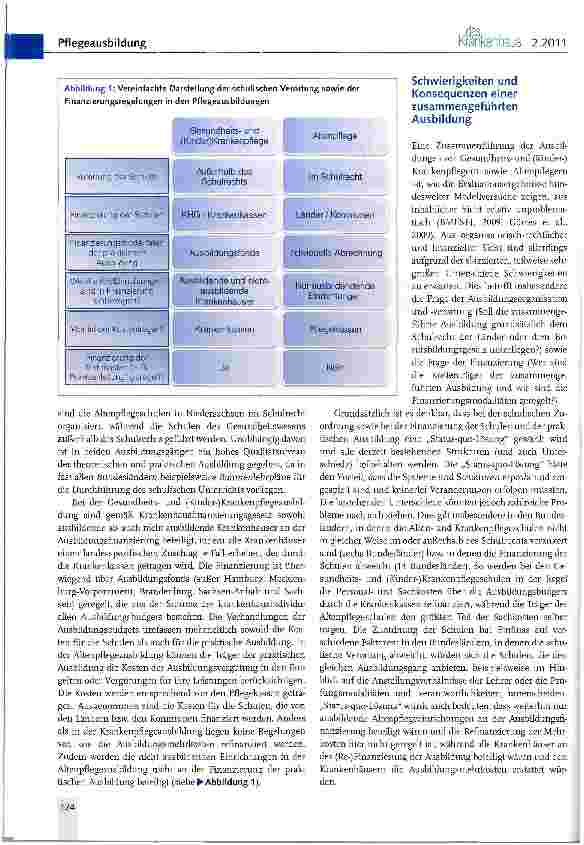Vorschauseite 2: Zusammenführung der Pflegeausbildungen in einem Berufsgesetz -mögliche Schwierigkeiten und Konsequenzen