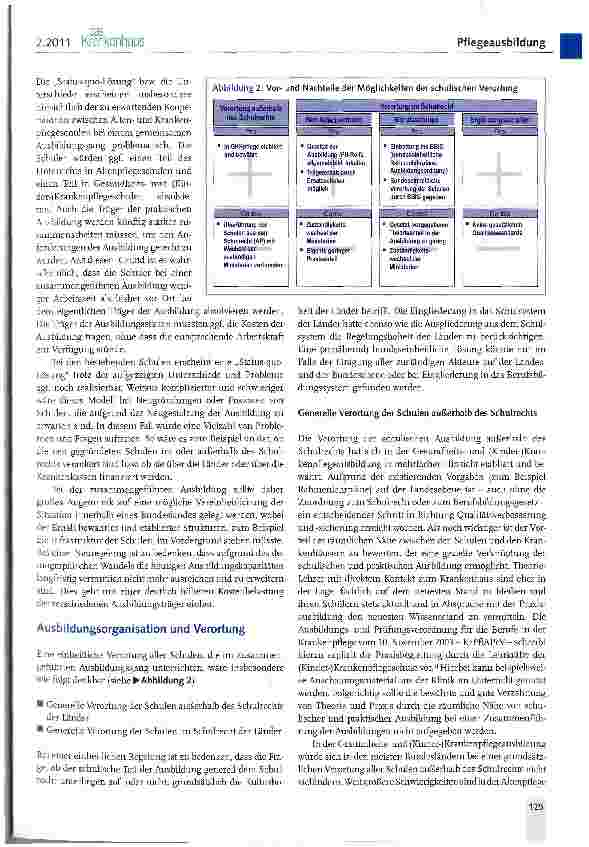 Vorschauseite 3: Zusammenführung der Pflegeausbildungen in einem Berufsgesetz -mögliche Schwierigkeiten und Konsequenzen