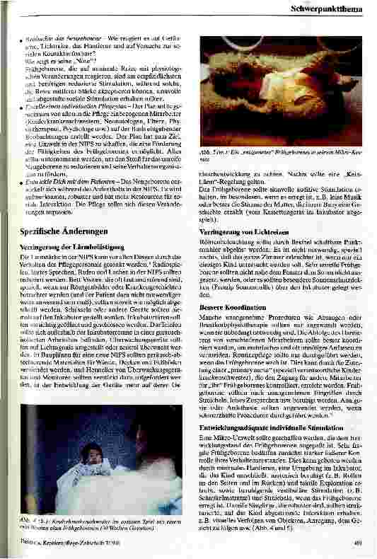 Vorschauseite 4: Psycho-biologische Aspekte der Pflege von Frühgeborenen