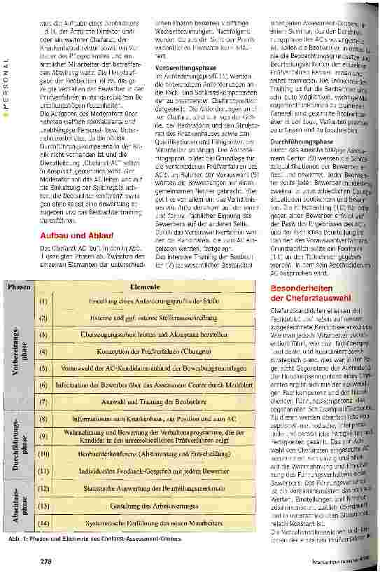 Vorschauseite 2: Wie findet man den Richtigen? Assessment-Center - Entscheidungshilfe bei der Chefarztauswahl