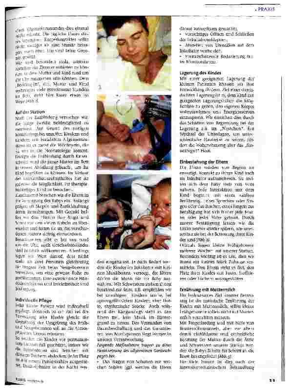Vorschauseite 2: Familienorientierte Pflege in der Neonatologie