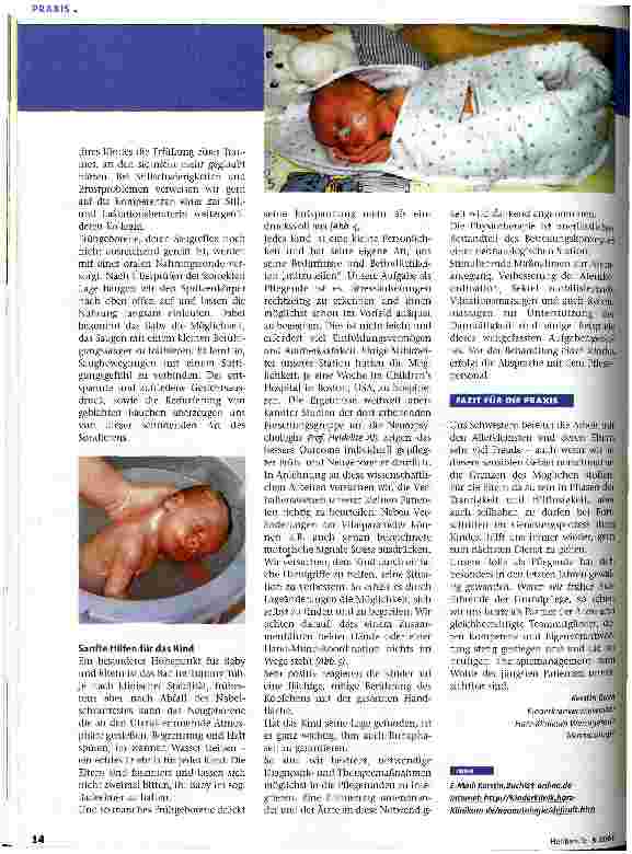 Vorschauseite 3: Familienorientierte Pflege in der Neonatologie