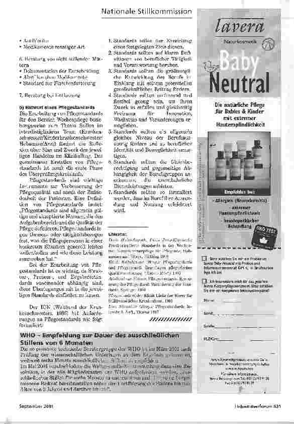 Vorschauseite 3: STILLFÖRDERUNG IN KRANKENHÄUSERN
