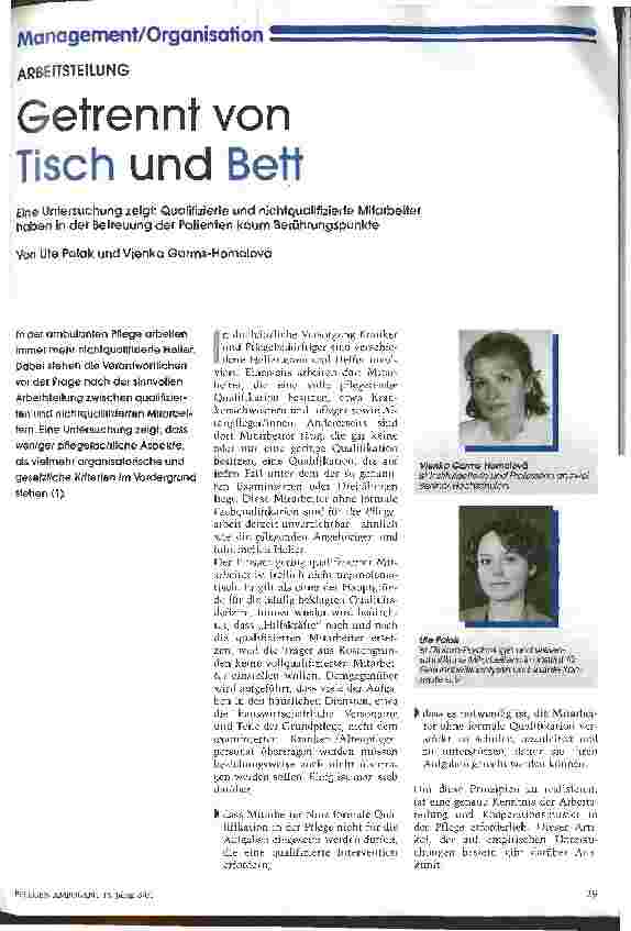 Vorschauseite 1: Getrennt von Tisch und Bett