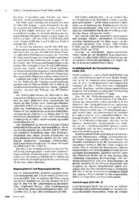Vorschauseite 2: Zur Novellierung des LPersVG Rheinland-Pfalz