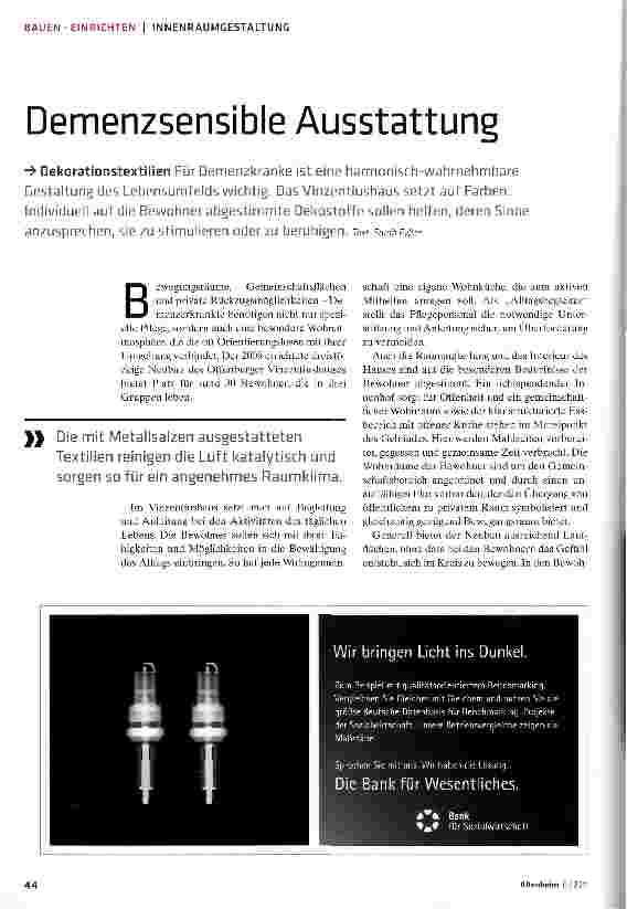 Vorschauseite 1: Demenzsensible Ausstattung