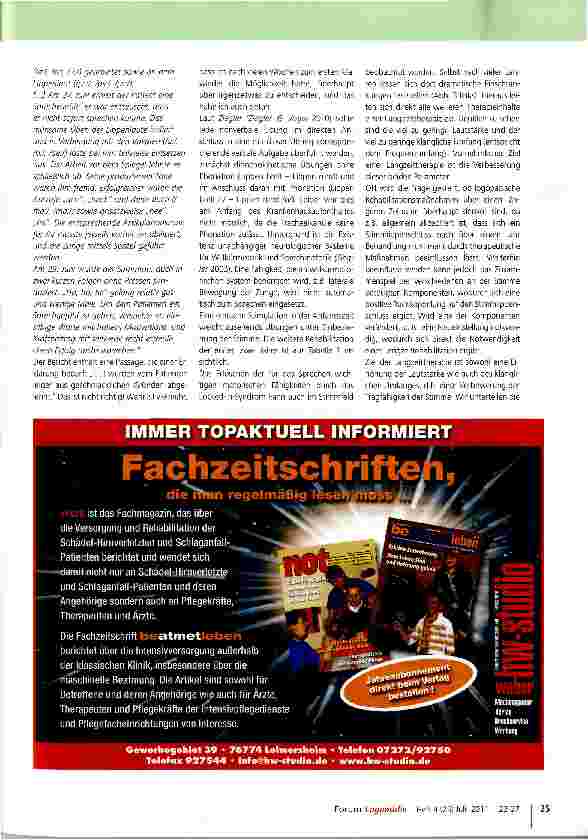 Vorschauseite 4: Wiedergewinnung der Kommunikation bei einem Locked-in-Syndrom