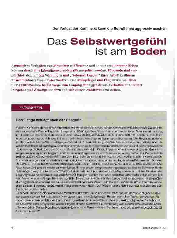Vorschauseite 1: Das Selbstwertgefühl ist am Boden