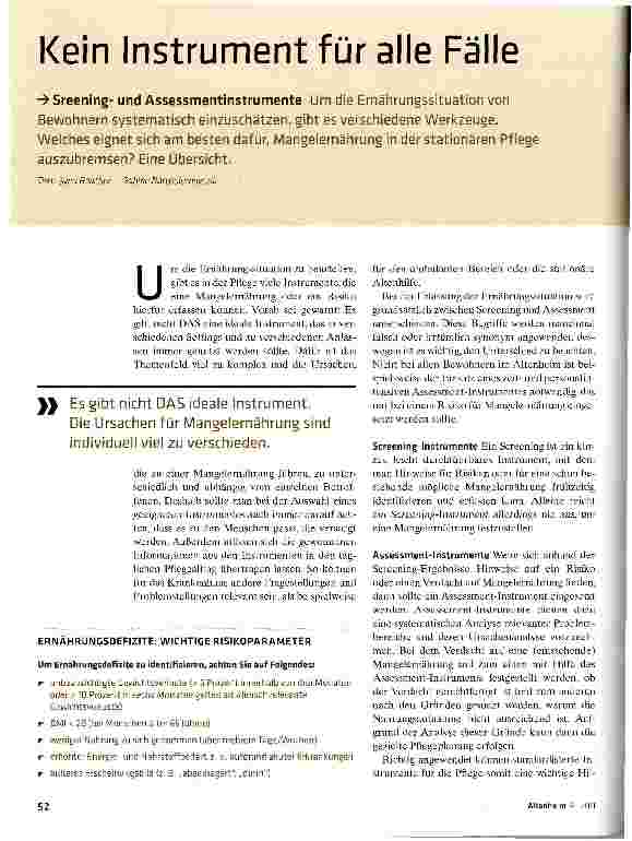 Vorschauseite 1: Kein Instrument für alle Fälle