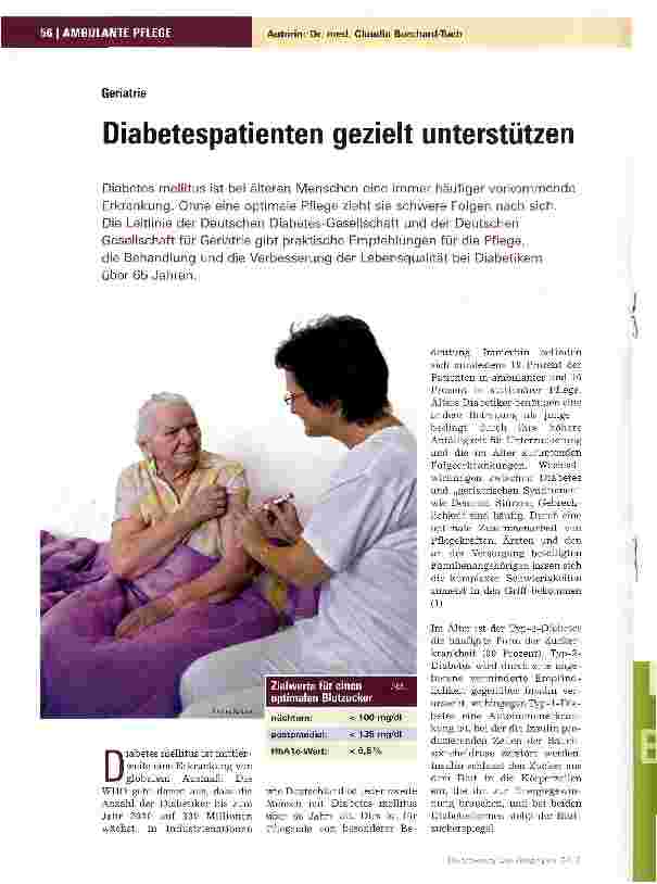 Vorschauseite 1: Diabetespatienten gezielt unterstützen