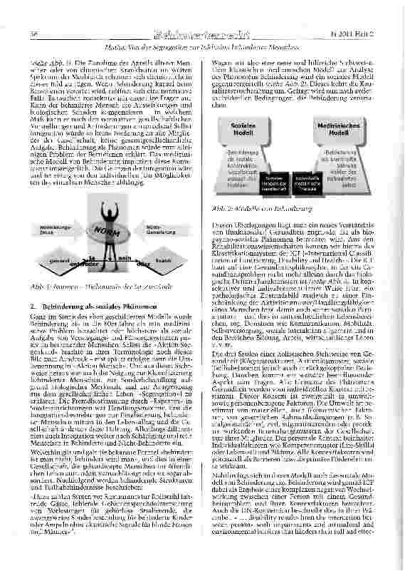 Vorschauseite 3: Von der Segregation zur Inklusion behinderter Menschen