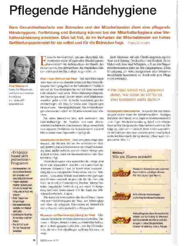Vorschauseite 1: Pflegende Händehygiene
