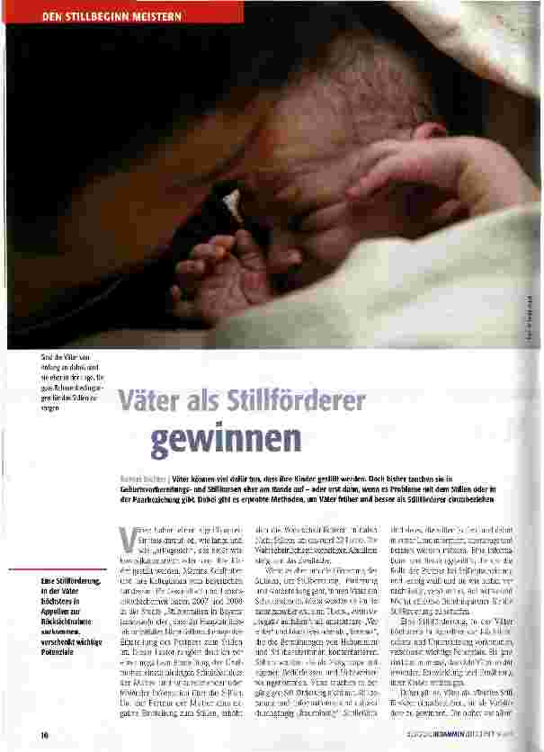 Vorschauseite 1: Väter als Stillförderer gewinnen