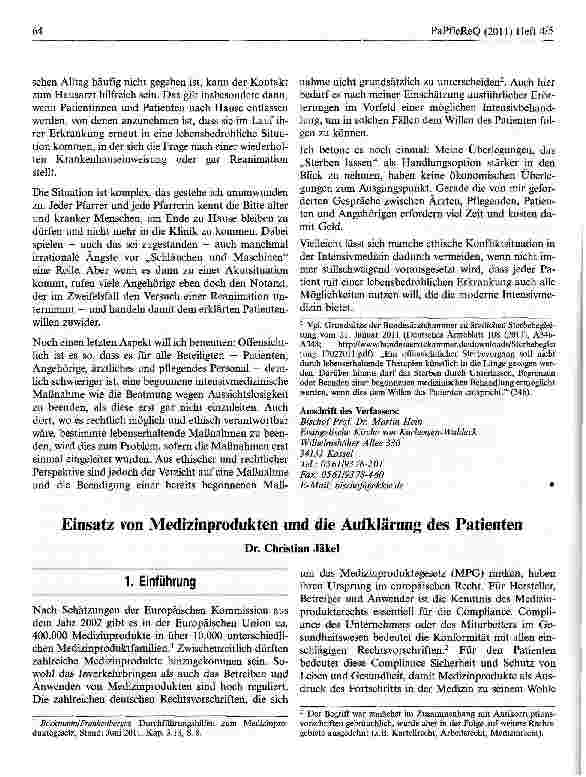 Vorschauseite 4: Intensivmedizin bei begrenzten Ressourcen — eine ethische Herausforderung