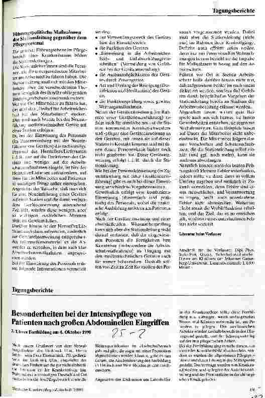 Vorschauseite 6: Sicherheit für Bedienstete und Patienten im Krankenhausbereich