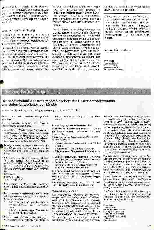 Vorschauseite 2: Gemeinsame Verantwortung für die Ausbildung Kurzreferat aus der Sicht der Pflegedienstleitung