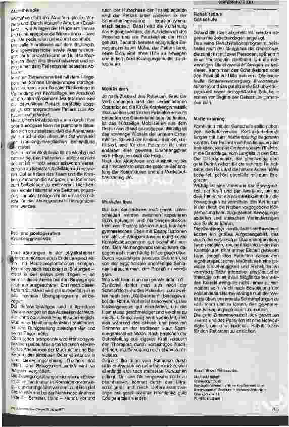 Vorschauseite 2: Krankengymnastisches Konzept für Brandverletzte