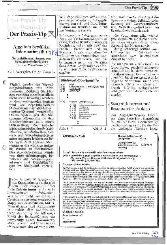 Vorschauseite 1: Arge-Info bewältigt Informationsflut