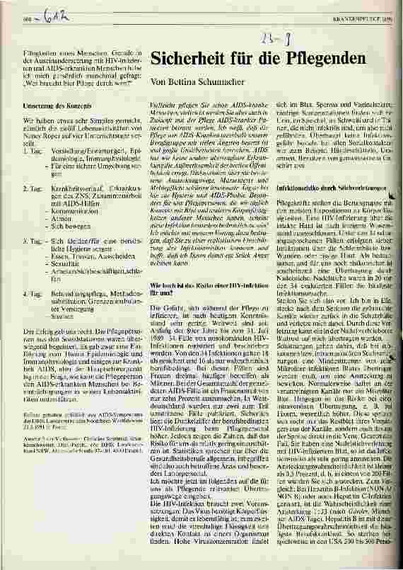 Vorschauseite 1: Sicherheit für die Pflegenden
