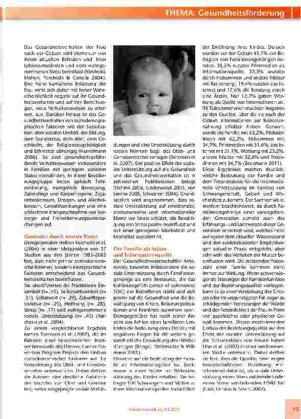 Vorschauseite 2: Gesundheitsverhalten