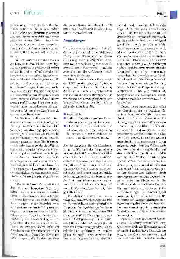 Vorschauseite 2: Telefonisches Aufklärungsgespräch