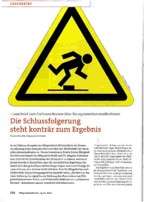 Vorschauseite 1: Die Schlussfolgerung steht konträr zum Ergebnis