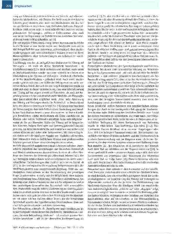 Vorschauseite 6: Einstellungen von Studierenden unterschiedlicher Studienfächer zu Entscheidungen am Lebensende -eine Pilotstudie an einer Universität in Deutschland
