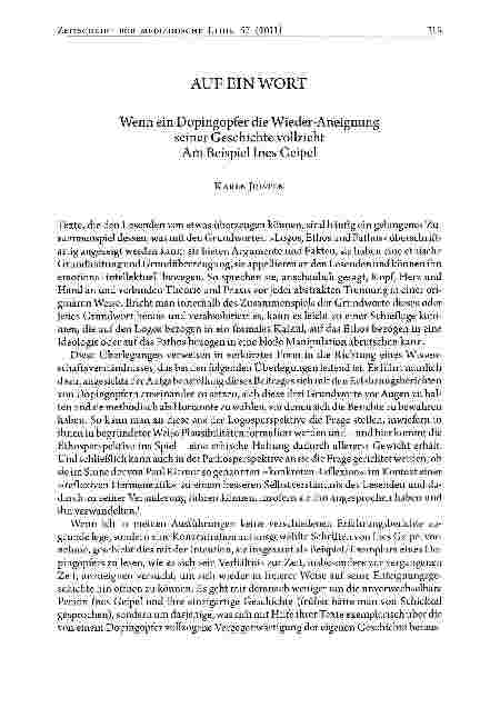 Vorschauseite 1: AUF EIN WORT