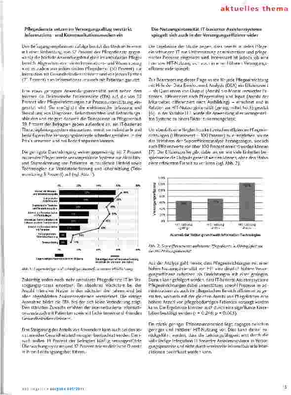 Vorschauseite 2: Pflegedienst-Studie 2011: Die Rolle ambulanter Pflegedienste in den medizinischen Versorgungsstrukturen