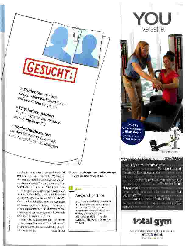 Vorschauseite 2: Bachelorthema sucht Student