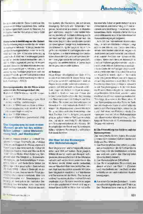 Vorschauseite 4: Süchtig geboren - Psychomotorische Defizite bei Kindern von alkoholabhängigen Müttern (Teil I)