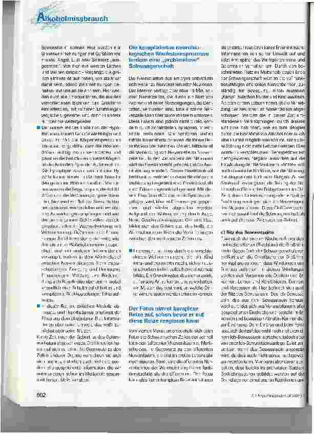 Vorschauseite 5: Süchtig geboren - Psychomotorische Defizite bei Kindern von alkoholabhängigen Müttern (Teil I)