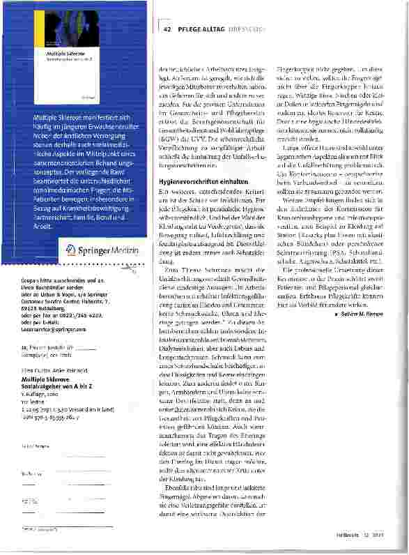 Vorschauseite 3: In der Pflege besser ohne Schmuck und Schminke