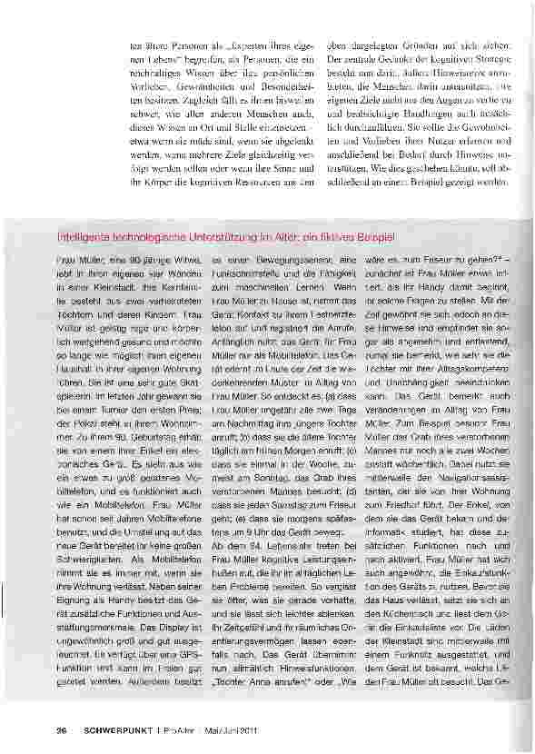 Vorschauseite 5: Technologie im Alter Chancen aus Sicht der Verhaltenswissenschaften