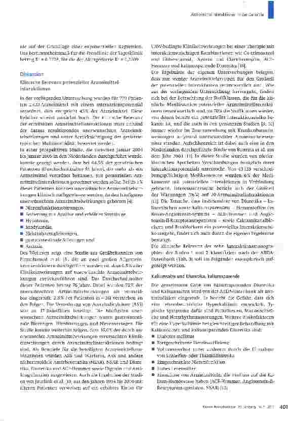 Vorschauseite 5: Arzneimittelinteraktionen in der Geriatrie