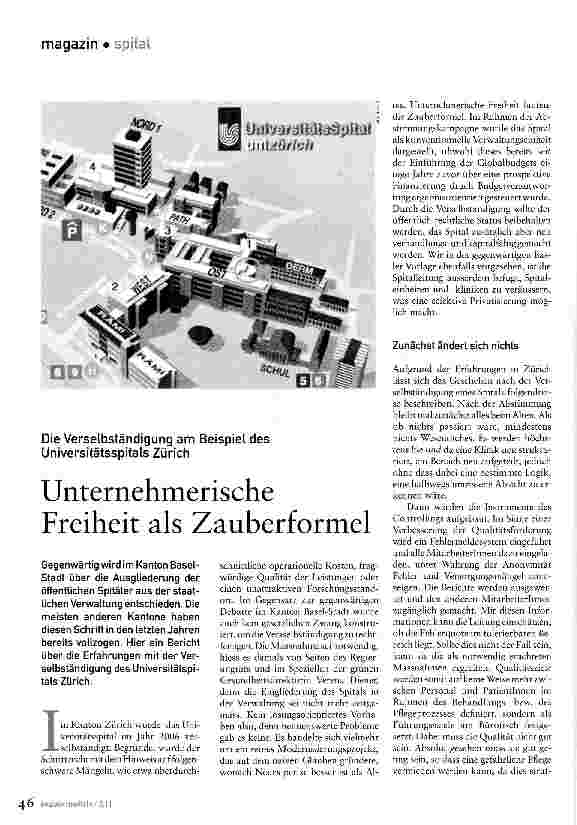 Vorschauseite 1: Unternehmerische Freiheit als Zauberformel